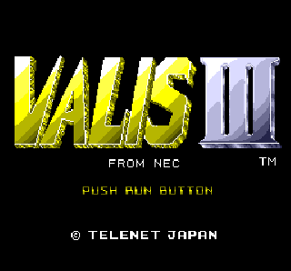 Screenshot Thumbnail / Media File 1 for Valis III [U][CD][TGXCD1024][Telenet Japan][1992][PCE]
